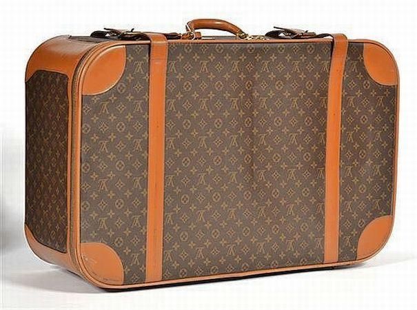 A large Louis Vuitton suitcase made in USA, labelled Louis… - Luggage & Travelling Accessories ...