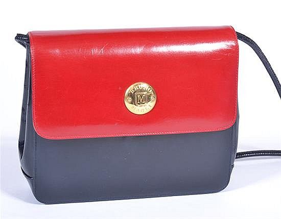 Navy and Red Vintage Bruno Magli Handbag - Handbags & Purses - Costume ...