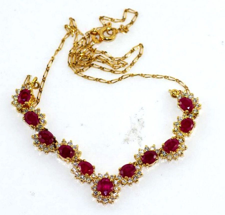 Ruby Zircon Necklace - Necklace/Chain - Jewellery