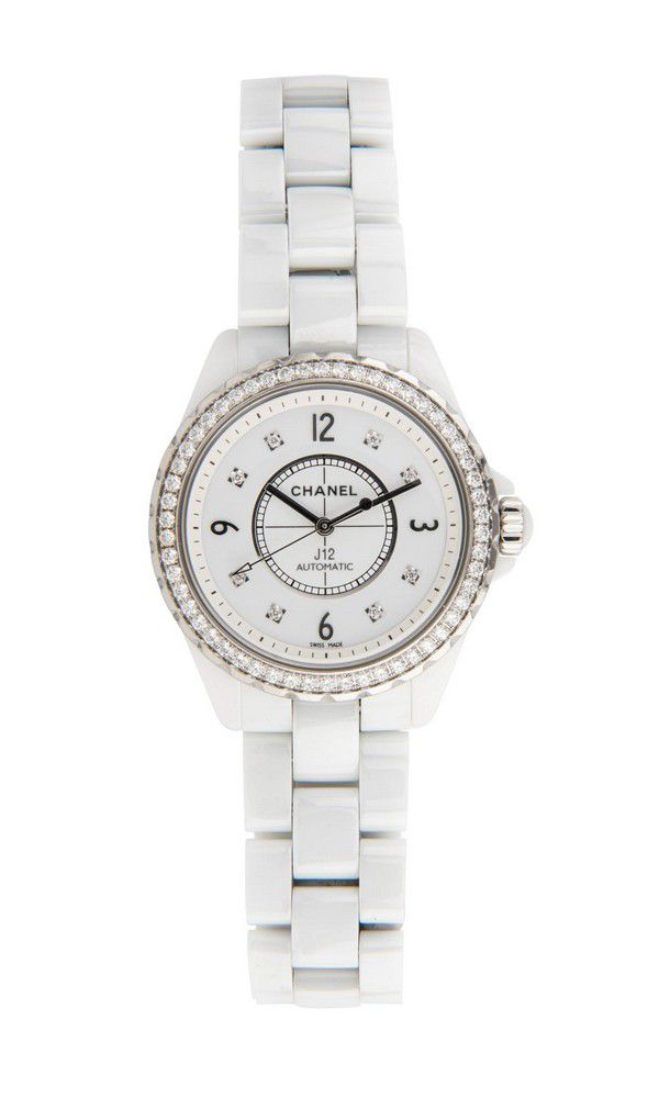 Chanel J12 Diamond Ceramic Automatic Wristwatch - Watches - Wrist ...