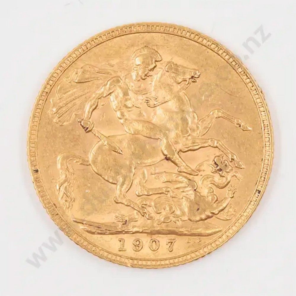 1907 Edwardian VII Gold Sovereign - No Mint Mark - Coins - Numismatics ...