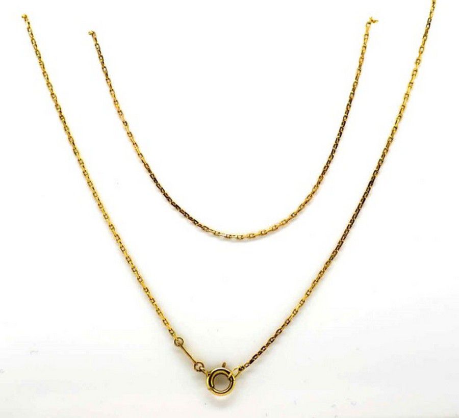 Fine gold chain marked 14K, weight approx 1.55 grams - Necklace/Chain ...