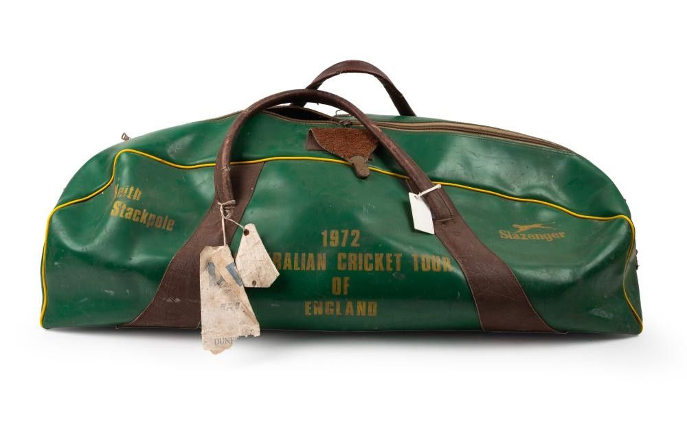 Keith Stackpole's 1972 Australian Cricket Tour Green Slazenger Bag ...