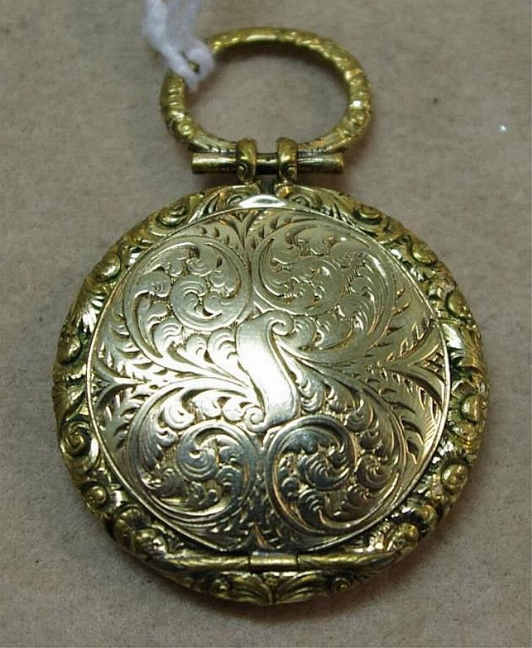Victorian Gold Locket, 1840-1860 - Pendants/Lockets - Jewellery