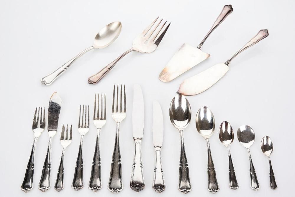 Sterling Silver Cutlery Set by Various Silversmiths Flatware/Cutlery