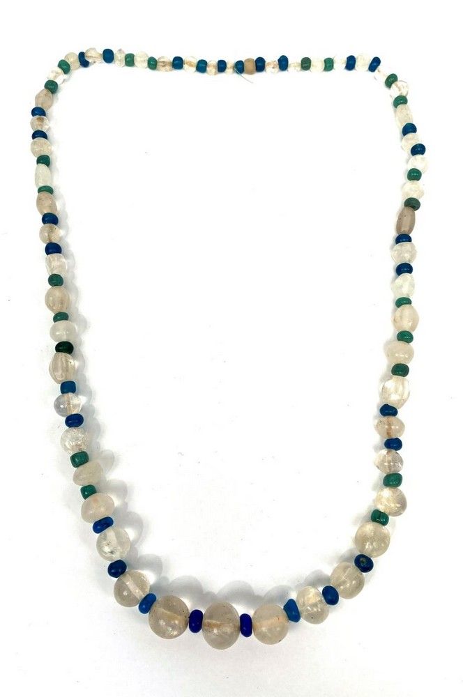 16th Century Rock Crystal & Glass Bead Necklace from SE Asia - Zother ...