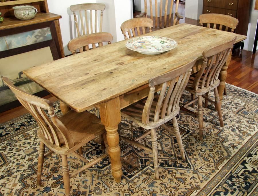 pine log kitchen table