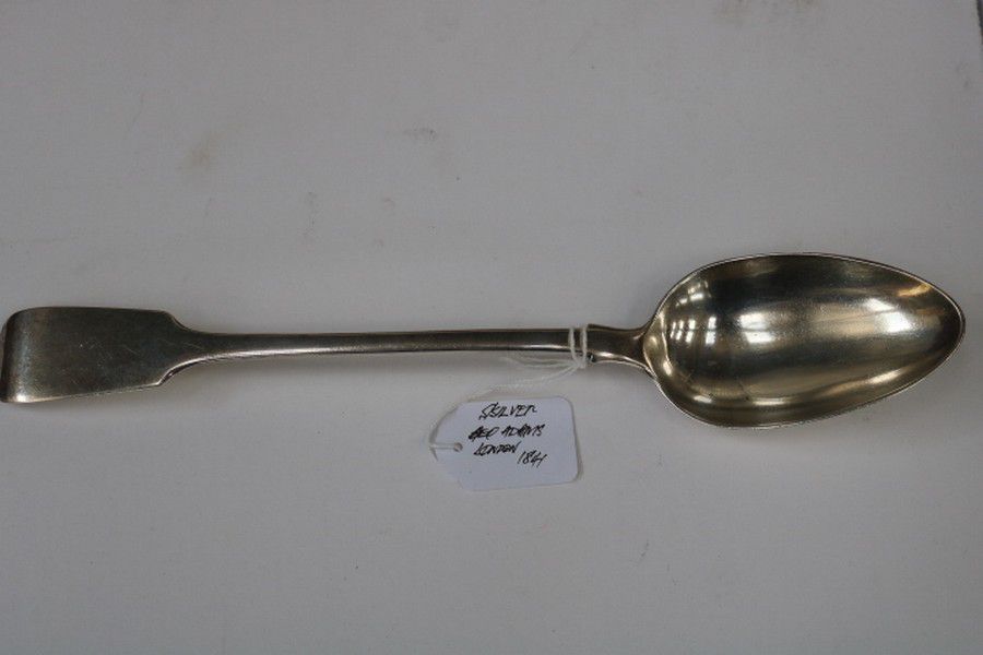 1841 London Sterling Silver Serving Spoon by George Adams - Flatware ...