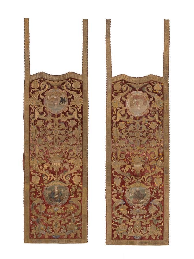 Spanish 18th Century Gold and Velvet Embroidery Hangings - Embroidery ...
