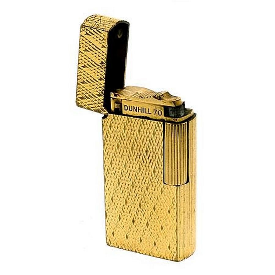 Gold Plated Dunhill Lighter with Instructions - Smoking Accessories ...