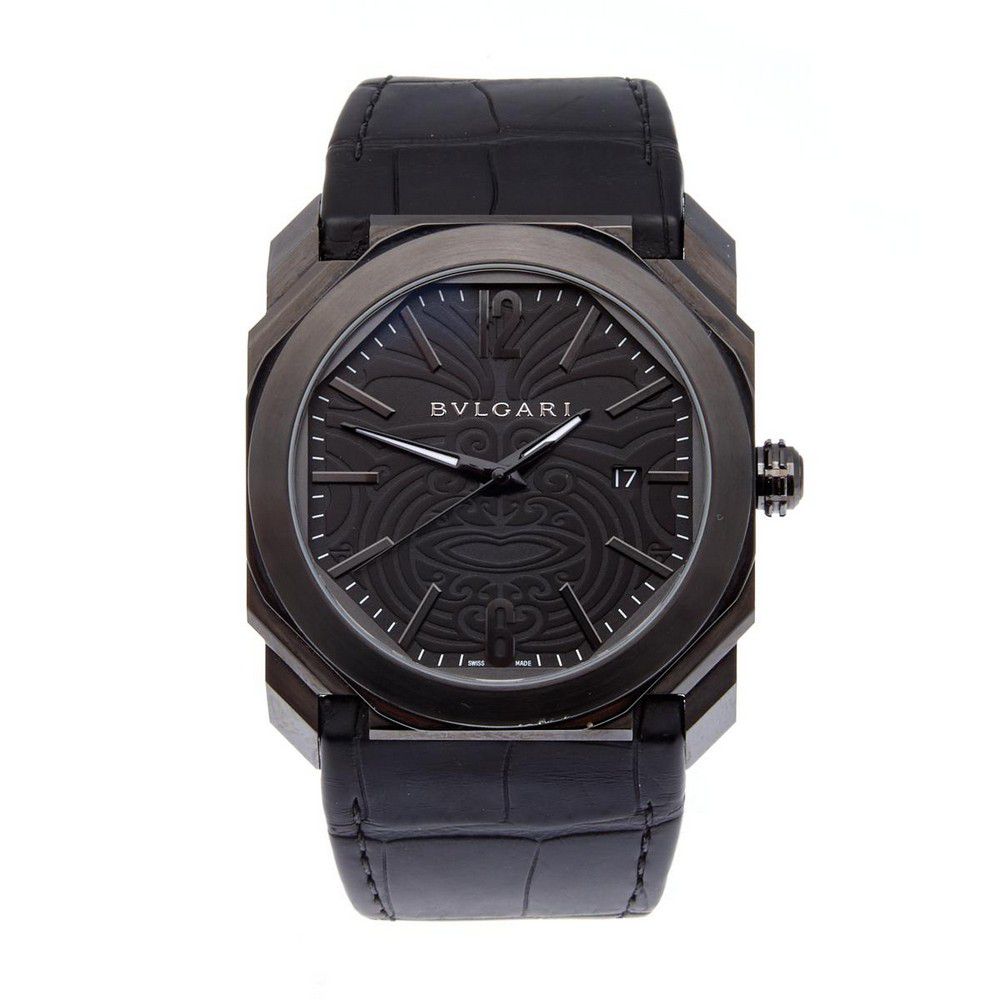 Bvlgari Octo Solotempo All Blacks Watch with Box & Papers - Watches ...