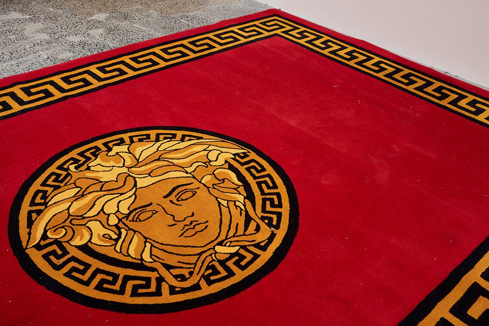 Versace Medusa Head Wool Rug Rugs & Carpets Textiles & Fabrics