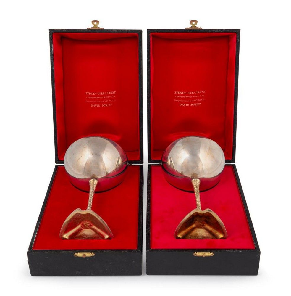 Stuart Devlin Sydney Opera House Commemorative Goblets Pair - Mugs ...