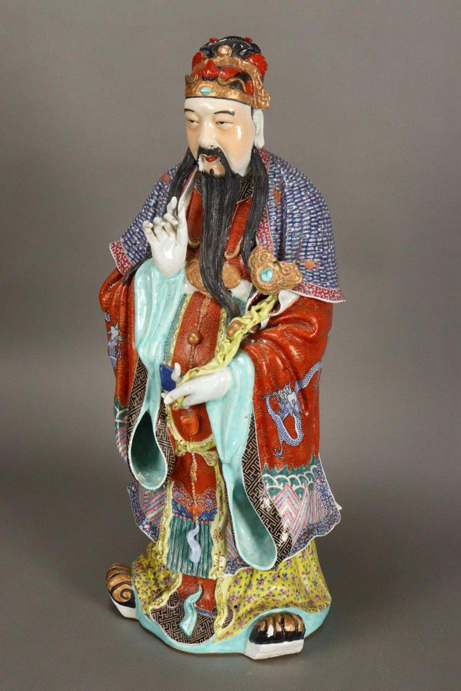 Chinese Porcelain Immortal with Ruyi Sceptre - Ceramics - Chinese ...