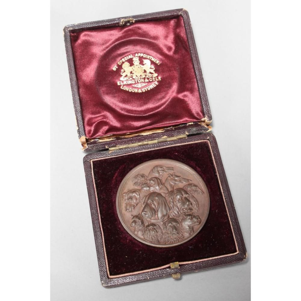 NSW Poultry & Dog Medal with Engraved Dogs Heads - Medals, civilian ...