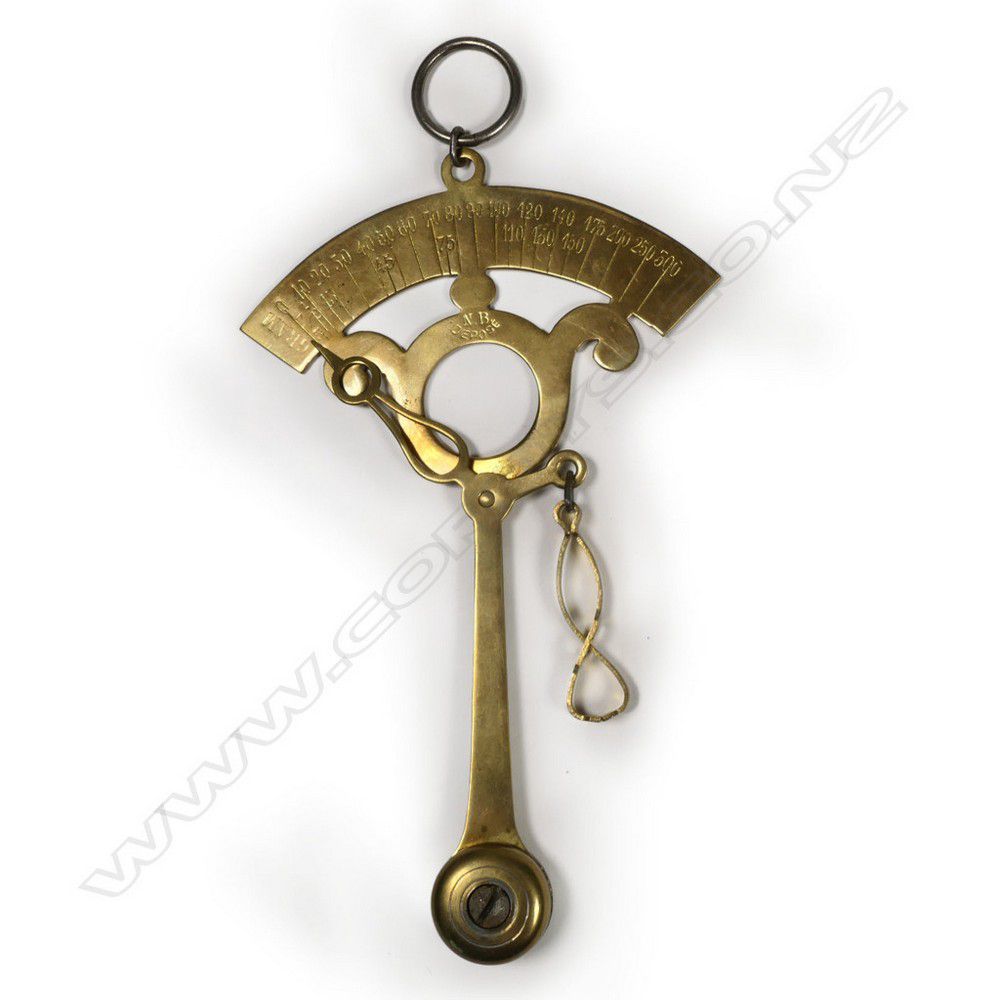 French Brass Pendulum Balance, Nb Depose, 300g Capacity Scales