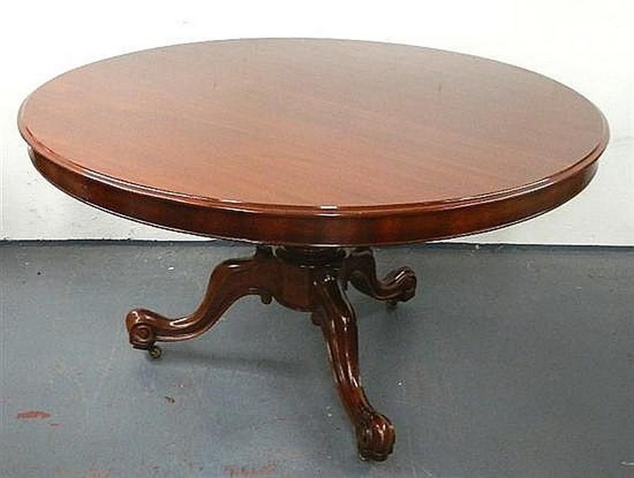 Round Australian Cedar Single Pedestal, Antique Round Table Australia