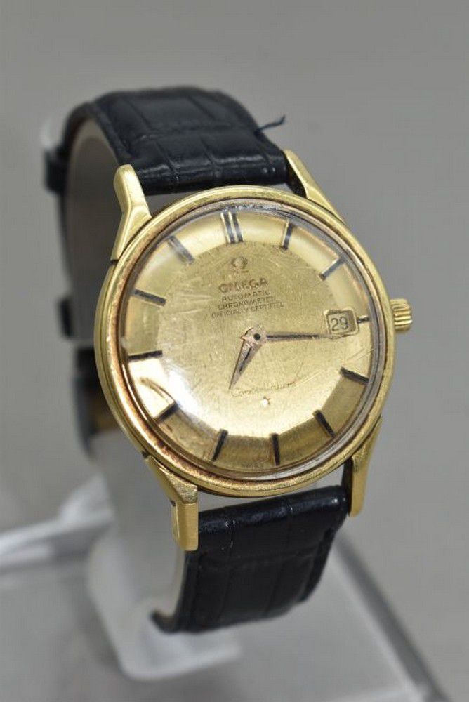 Omega Constellation Automatic Leather Strap Watch - Working Condition ...