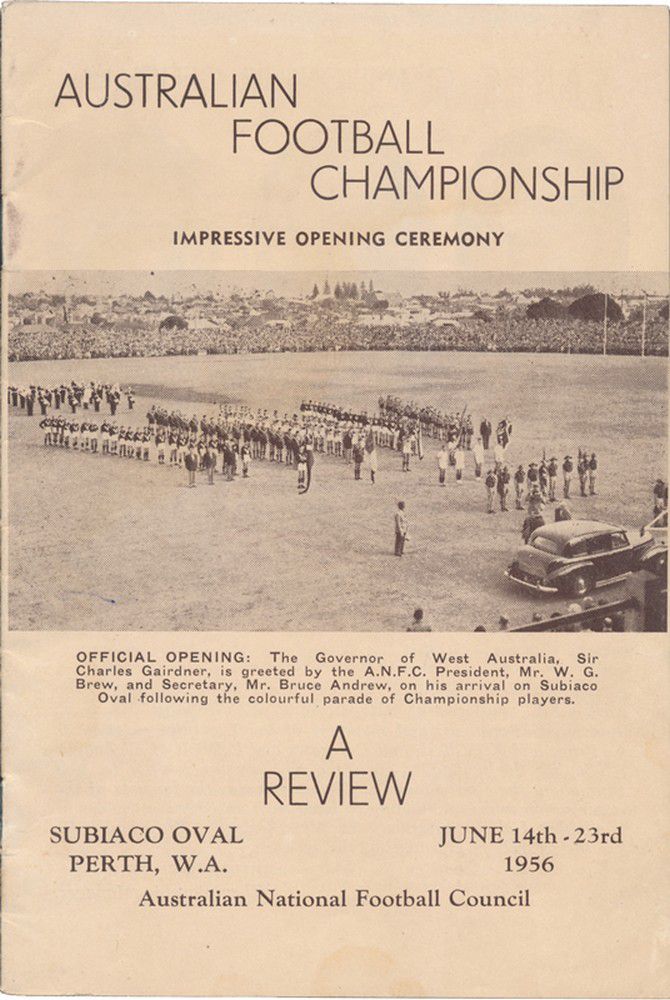 1956 Australian Football Championship Review Sporting AFL/VFL