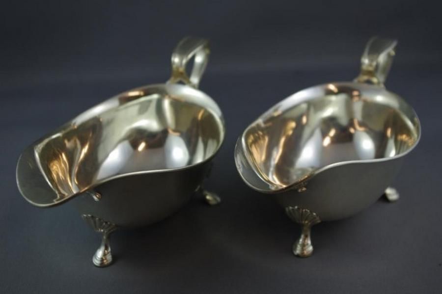 Sterling Silver Gravy Boats, Birmingham and London 1913 - Jugs & Ewers ...