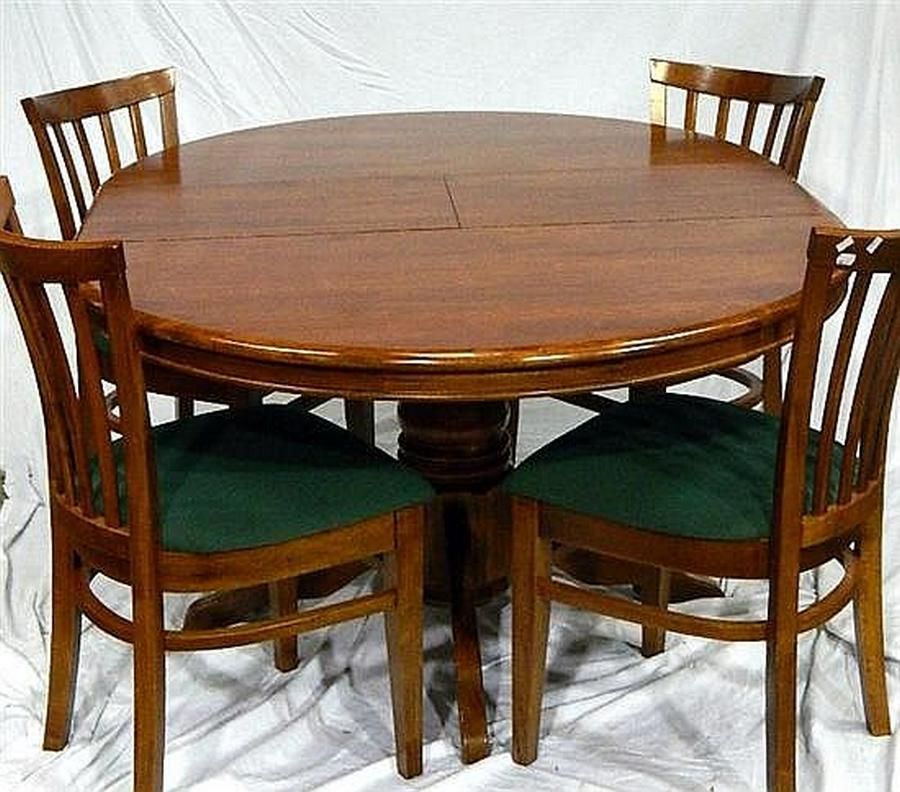 Round Erfly Extension Dining Table, Round Table With Four Chairs