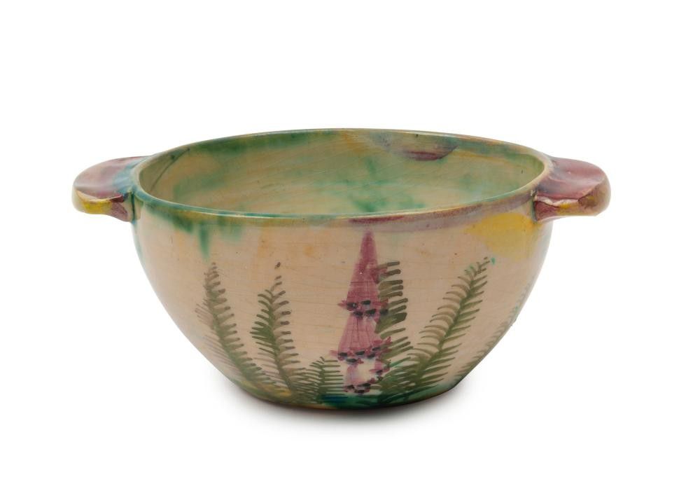 Wildflower Decorated Pottery Bowl by A.M. Boyd Australian Themes