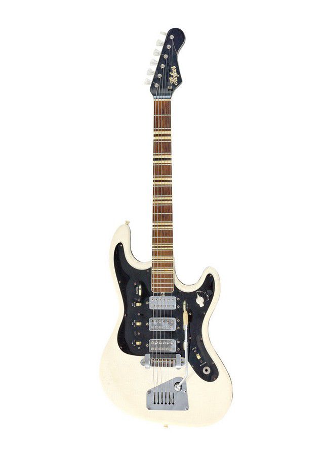 A Hofner Naugahyde 176 White Vinyl electric guitar, 1965,… - Musical ...
