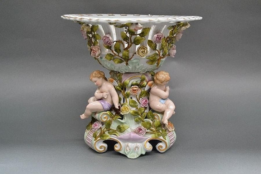 Antique German Porcelain Figural Centerpiece - 29cm - zOther - German ...
