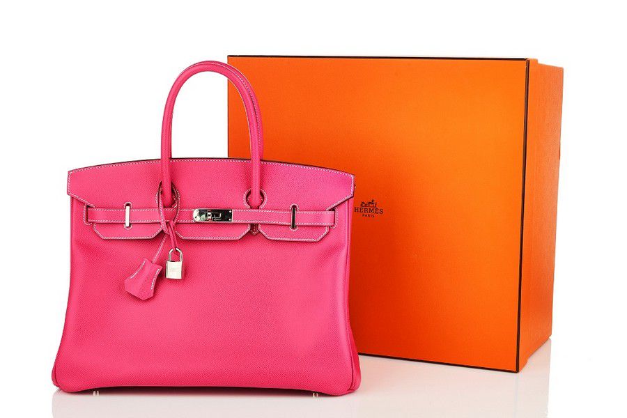 Rose Tyrien Birkin Bag with Palladium Hardware and Accessories - Handbags &  Purses - Costume & Dressing Accessories