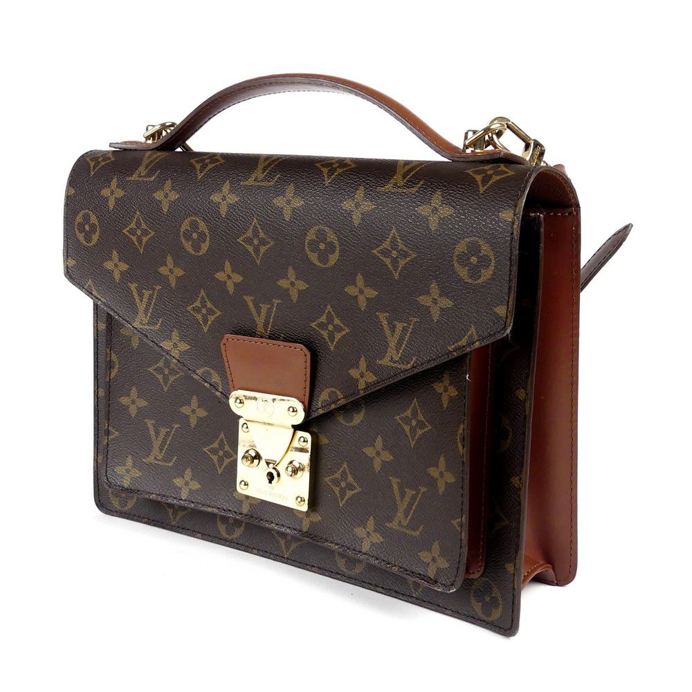 A Louis Vuitton &#39;Monogram&#39; canvas handbag, the flap with metal… - Handbags & Purses - Costume ...