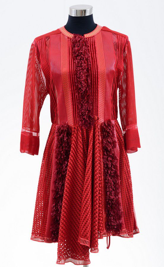 Louis Vuitton Womens Dresses, Red, 38