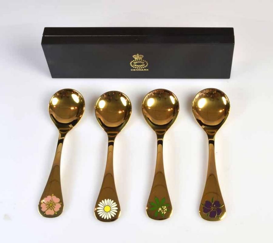 Georg Jensen Floral Year Spoons Set - Flatware/Cutlery and Accessories ...