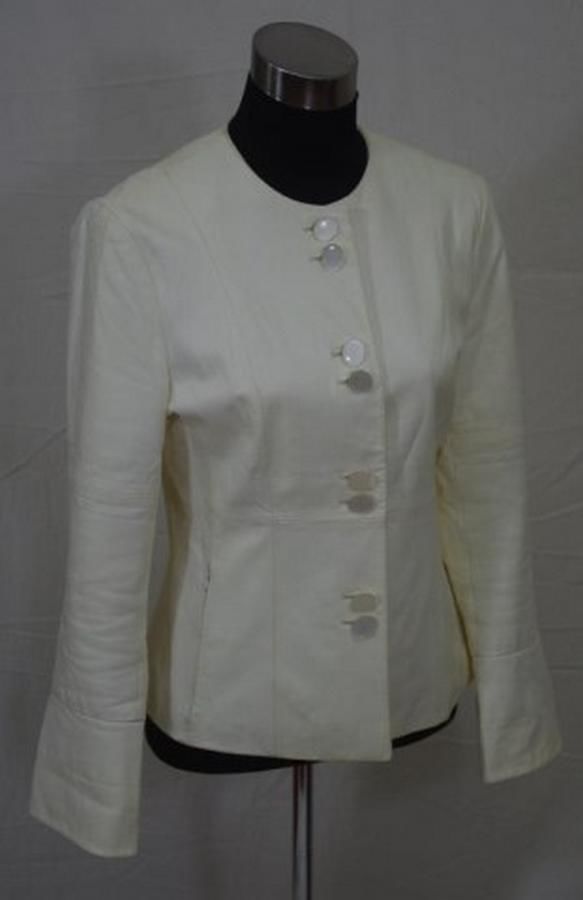 Nicole Berti's Chic White Leather Jacket - Clothing - Men's - Costume ...