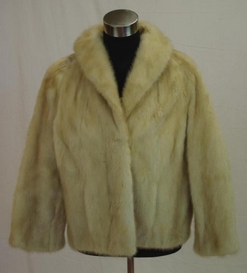 Chic Cream Fur Coat: Cornelius' Waist-Length Wonder - Furs - Costume ...