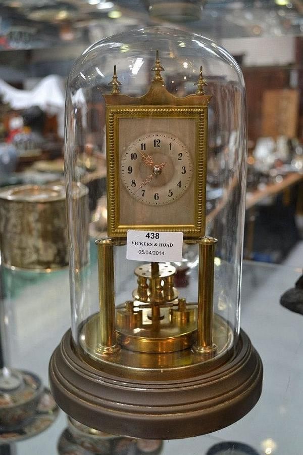 Gustav Becker Anniversary Clock with Rotary Pendulum