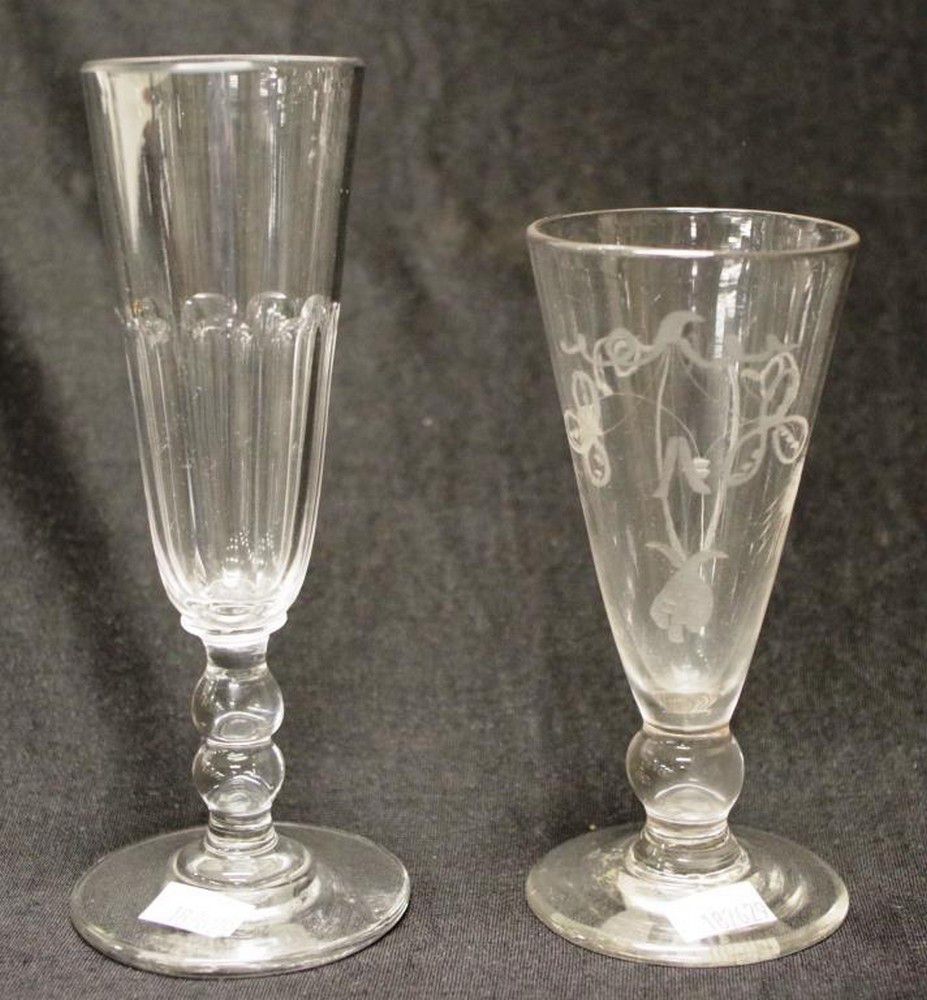 19th Century Fluted Champagne and Dwarf Ale Glasses - Beer, Wine ...