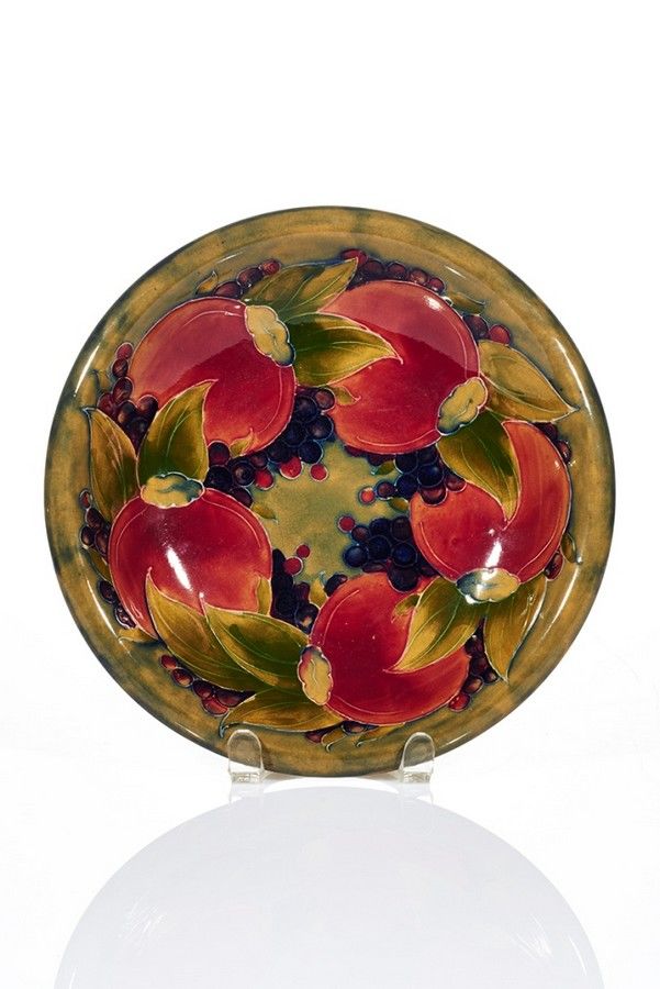 William Moorcroft, Plate, c. 1914, Pomegranate' pattern,… - Moorcroft ...