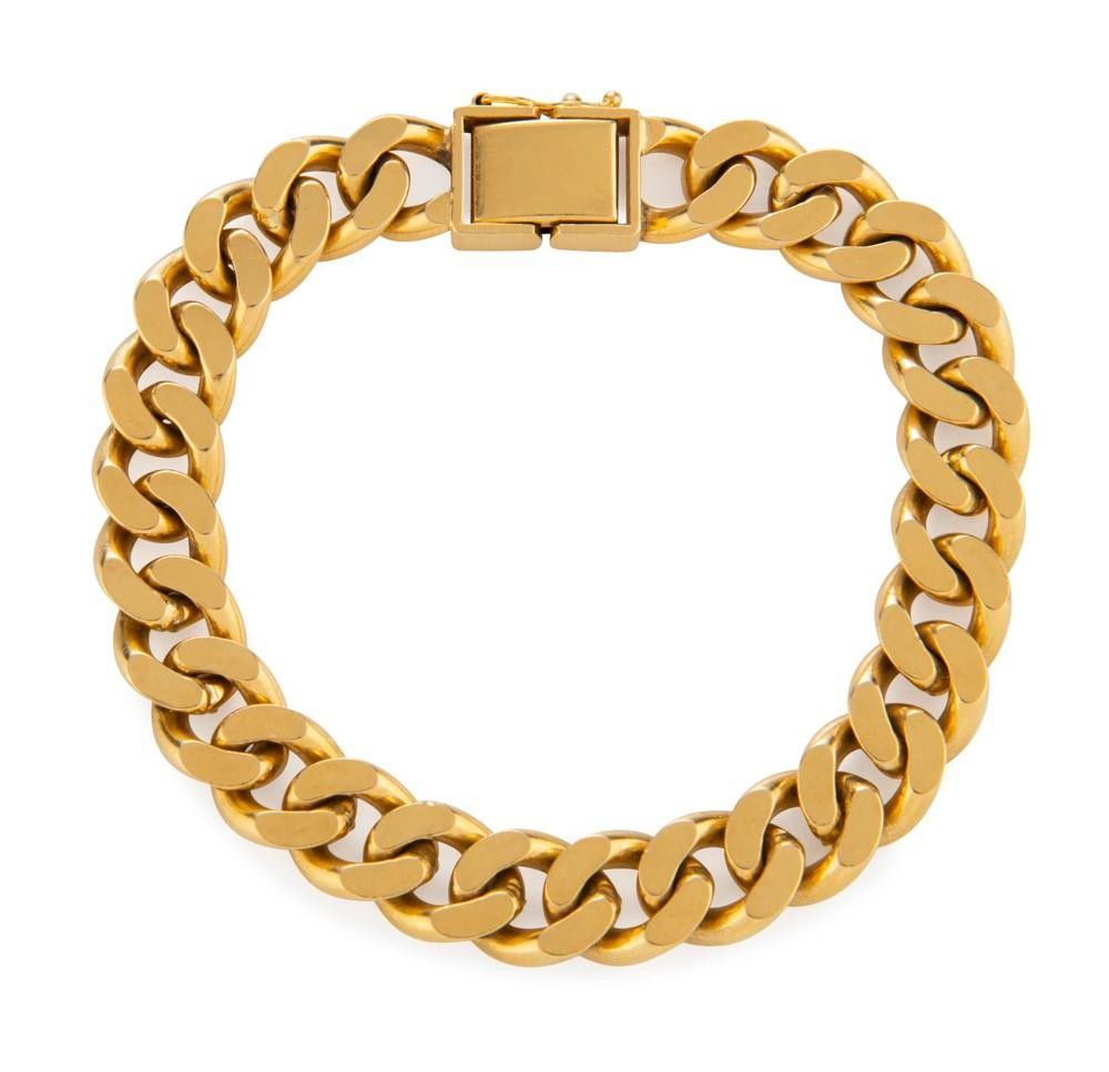 18ct Heavy Curb Link Gold Bracelet - 70g - Bracelets/Bangles - Jewellery