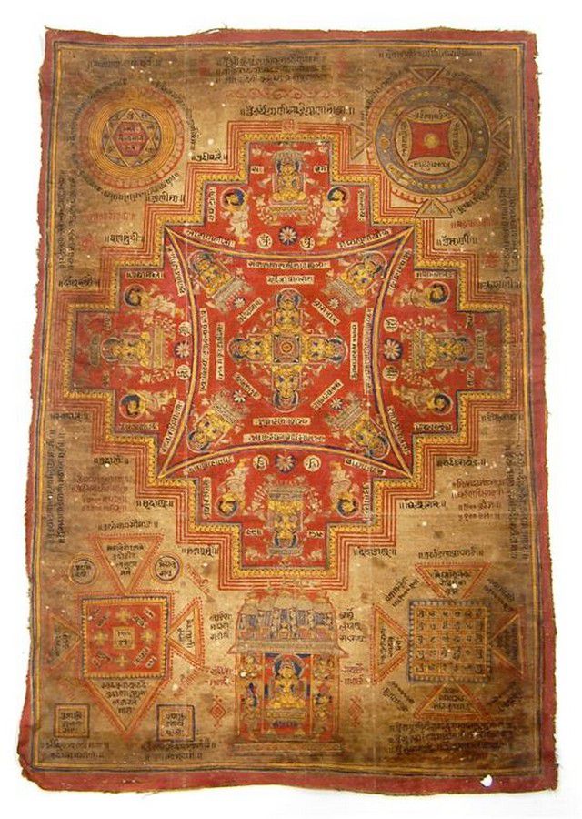Jain Tantric Cloth: Hidden Codes & Cosmological Diagrams - Zother ...