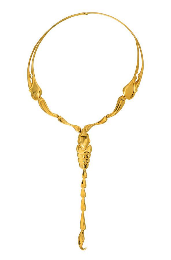 18ct gold 'Scorpion' necklace, Elsa 
