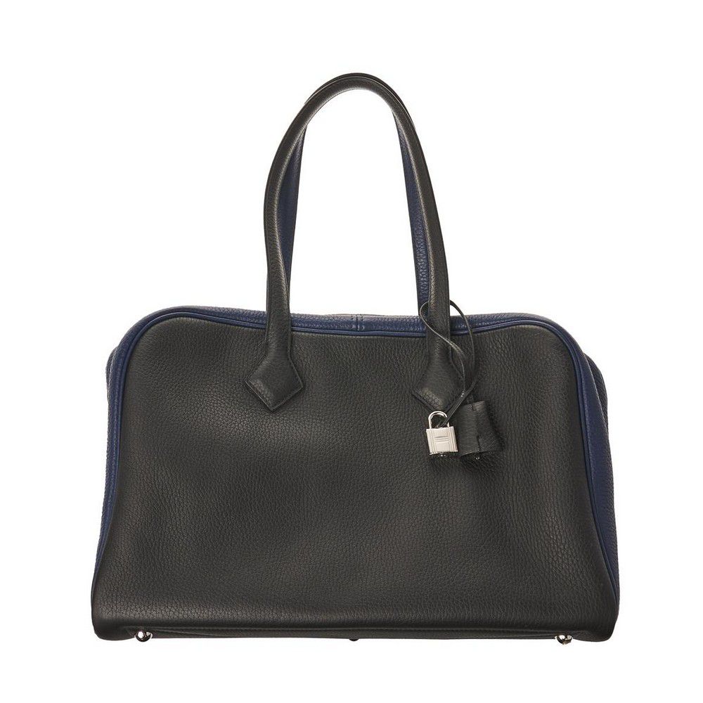 Bicolour Hermes Victoria Bag with Lock and Key - Handbags & Purses ...