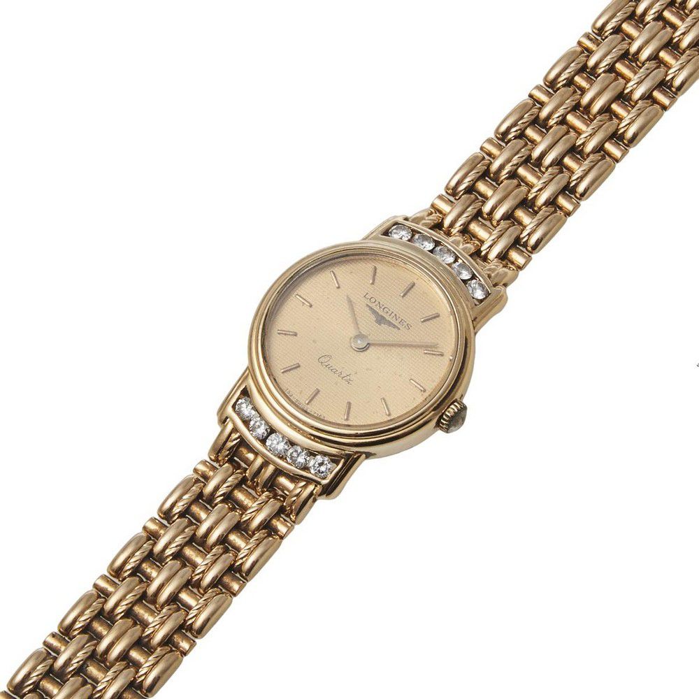 Longines Diamond Gold Wristwatch - Watches - Wrist - Horology (Clocks ...