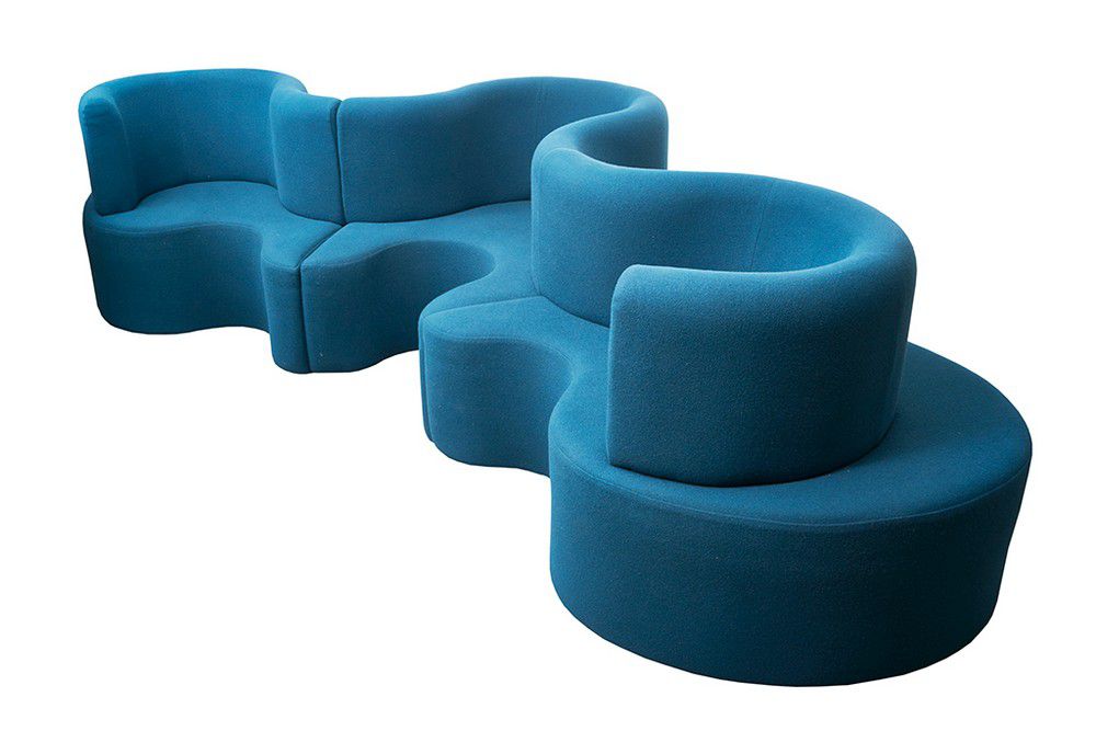Verner Panton (Danish, 1926-1998), Cloverleaf sofa, designed