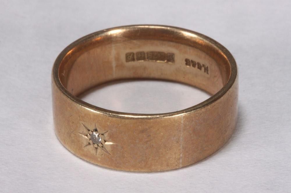 9ct Gold Diamond Ring Birmingham Hallmark Size QR Rings Jewellery