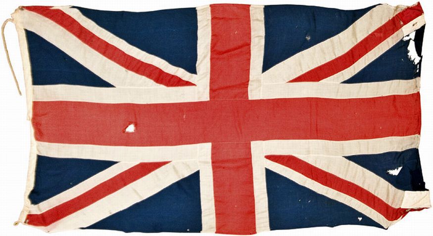 WWI British Flag Souvenir by Royal Artillery Soldier - Ephemera ...