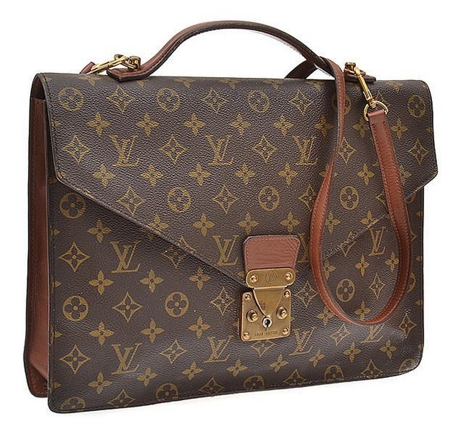 A portfolio bag with shoulder strap by Louis Vuitton wear… - Luggage & Travelling Accessories ...