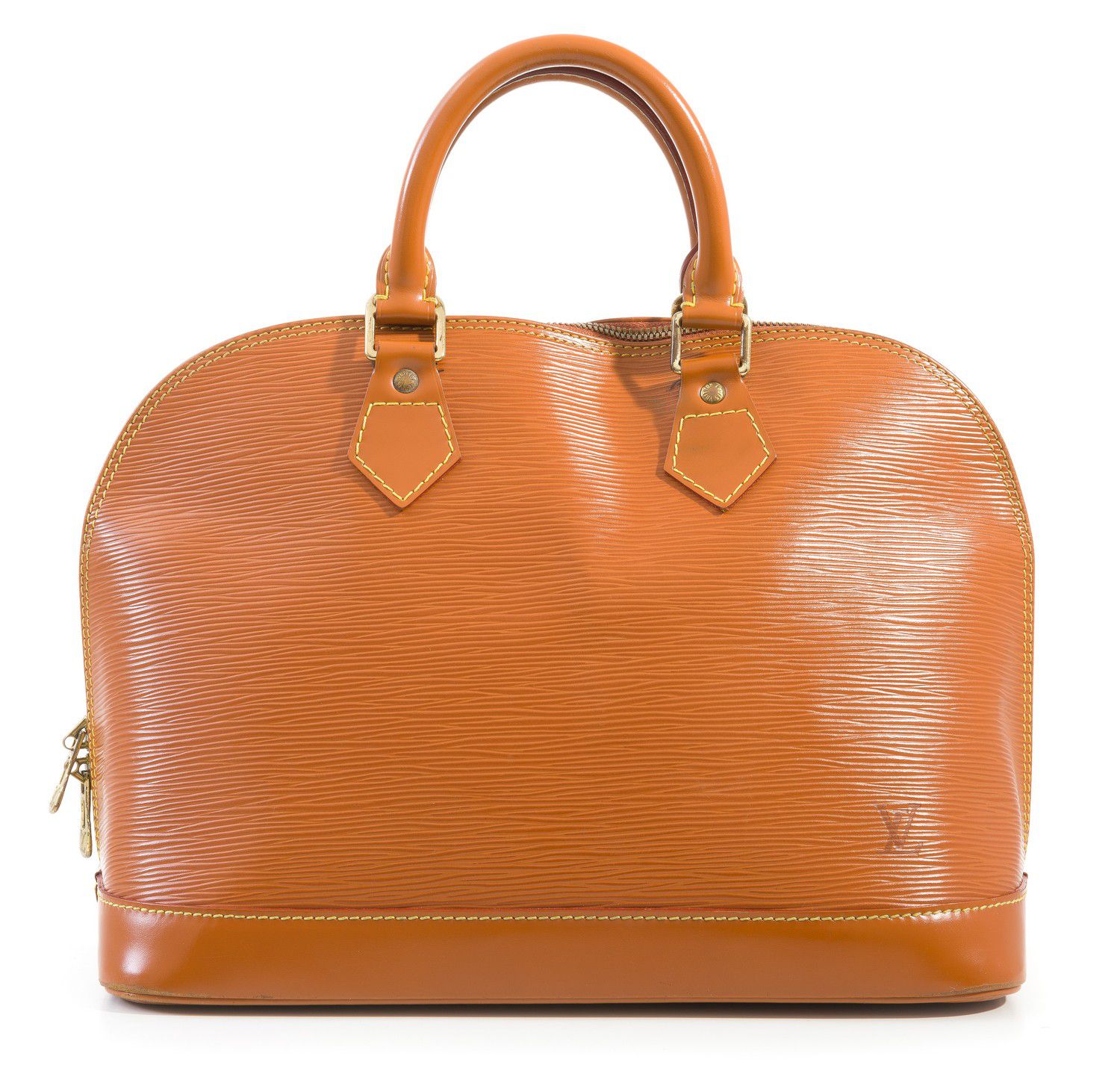Louis Vuitton Tan Epi Leather Alma Handbag with Gold Hardware ...