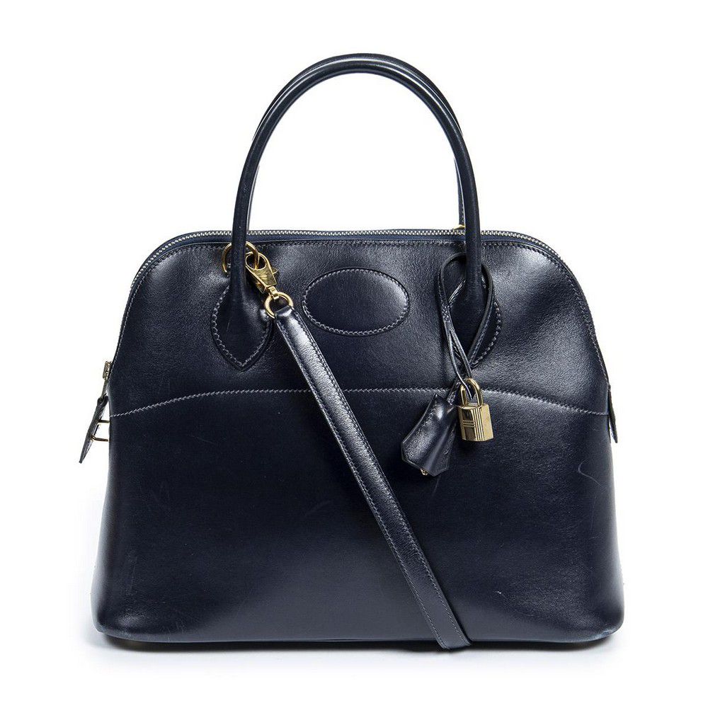 Navy Blue Hermes Bolide Bag with Accessories - Handbags & Purses ...