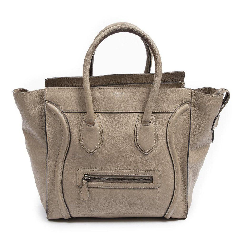 Celine Taupe Mini Luggage Tote Bag (2011) - Handbags & Purses - Costume ...