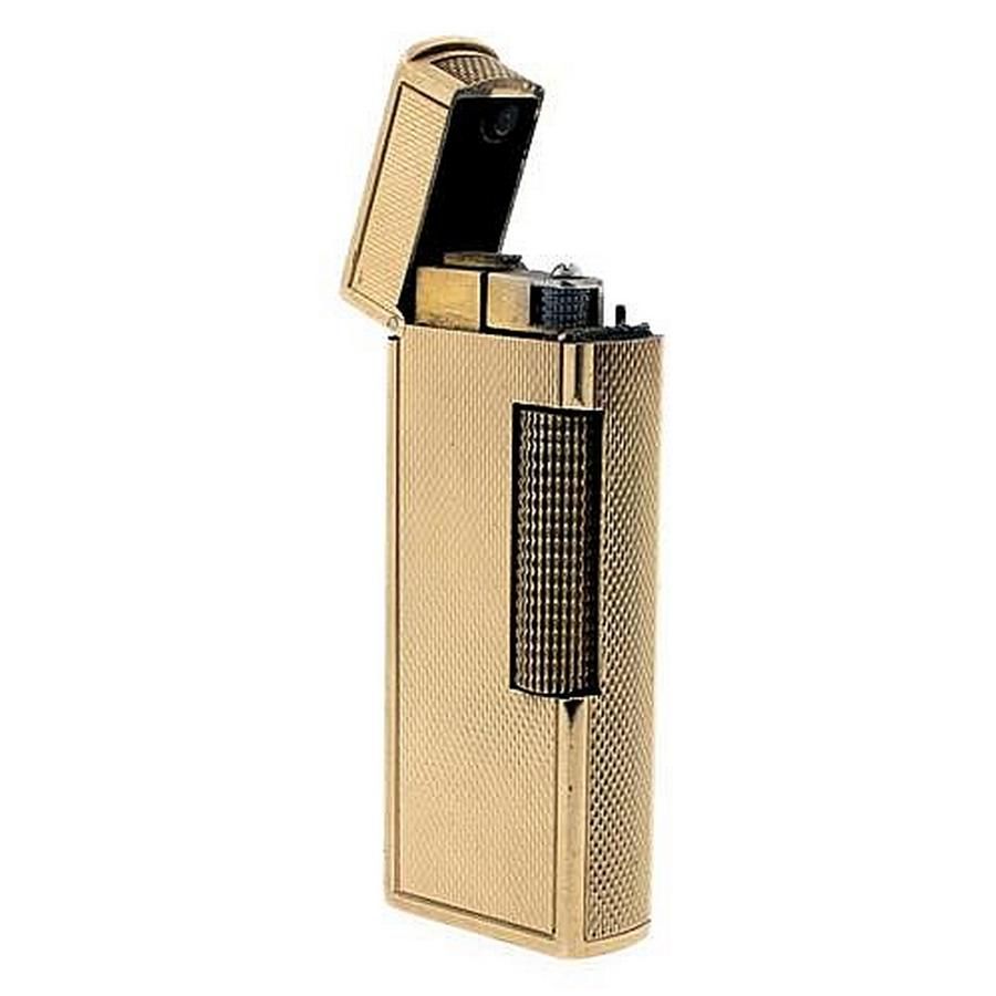 Guilloche Dunhill Gold Lighter - 98.9g - Smoking Accessories - Lighters ...